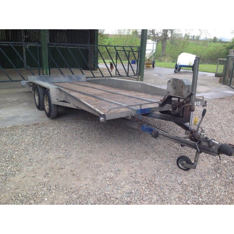 Tilt Bed Car/Plant Transporter Trailer (Bateson) 16x 6.2 with 2000kgs Winch