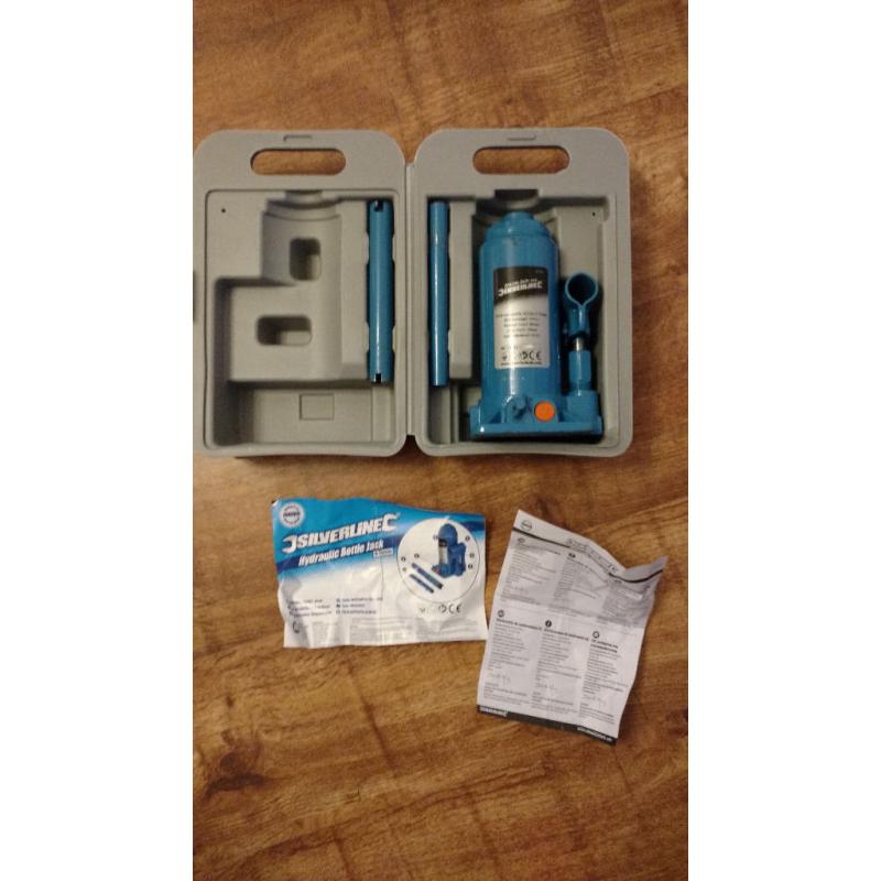 Silverline Hydraulic Bottle Jack 6 Tonne - (Very Little Use)