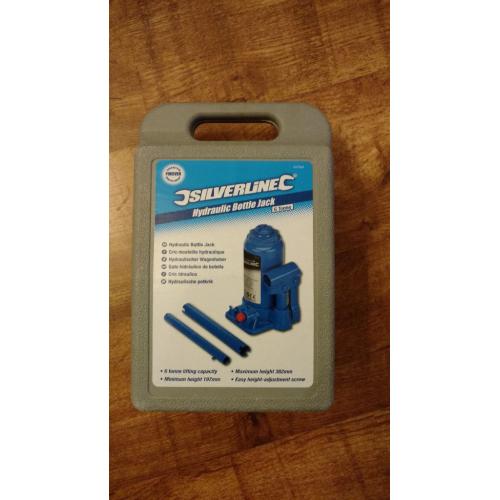 Silverline Hydraulic Bottle Jack 6 Tonne - (Very Little Use)