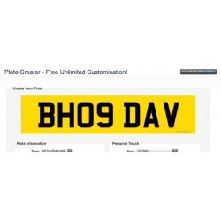 BH09 DAV Private reg registration cherished current style car number plate Celtic Dave Davie bhoy