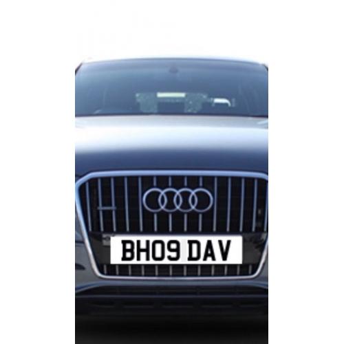 BH09 DAV Private reg registration cherished current style car number plate Celtic Dave Davie bhoy