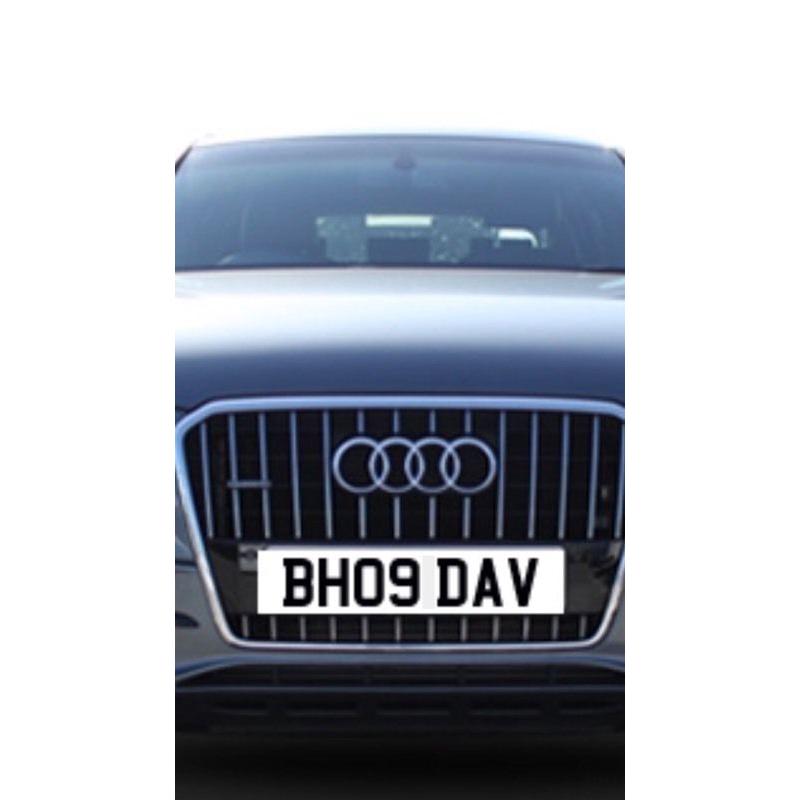 BH09 DAV Private reg registration cherished current style car number plate Celtic Dave Davie bhoy