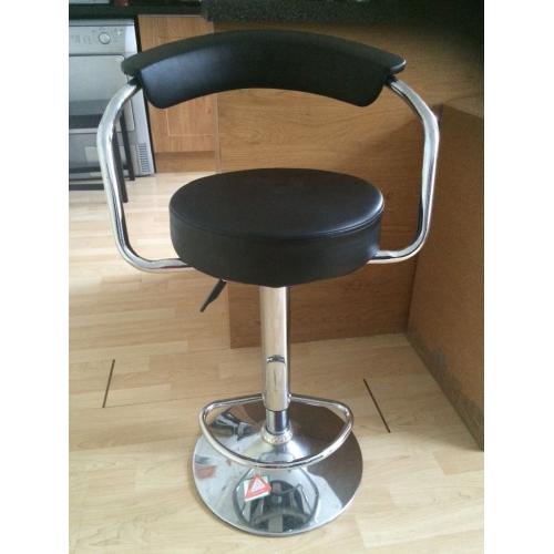 Black Gas lift Bar stool