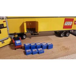 Yellow lego lorry