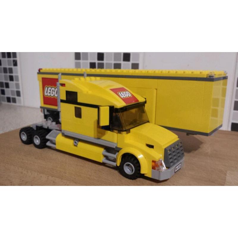 Yellow lego lorry