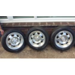 MERCEDES 5 STUD ALLOYS AND TYRES