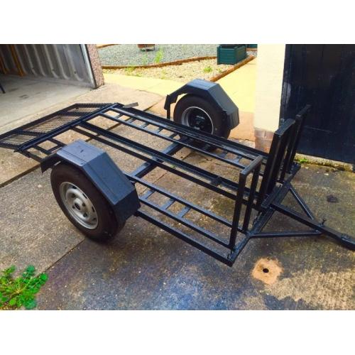 Motorcycle Trailer 3 bikes, With New Tyres