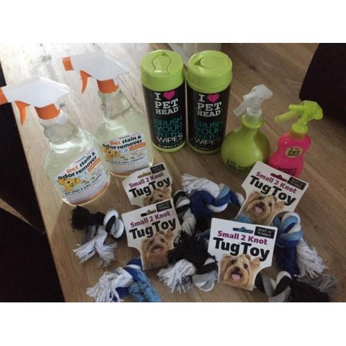 Various dog items