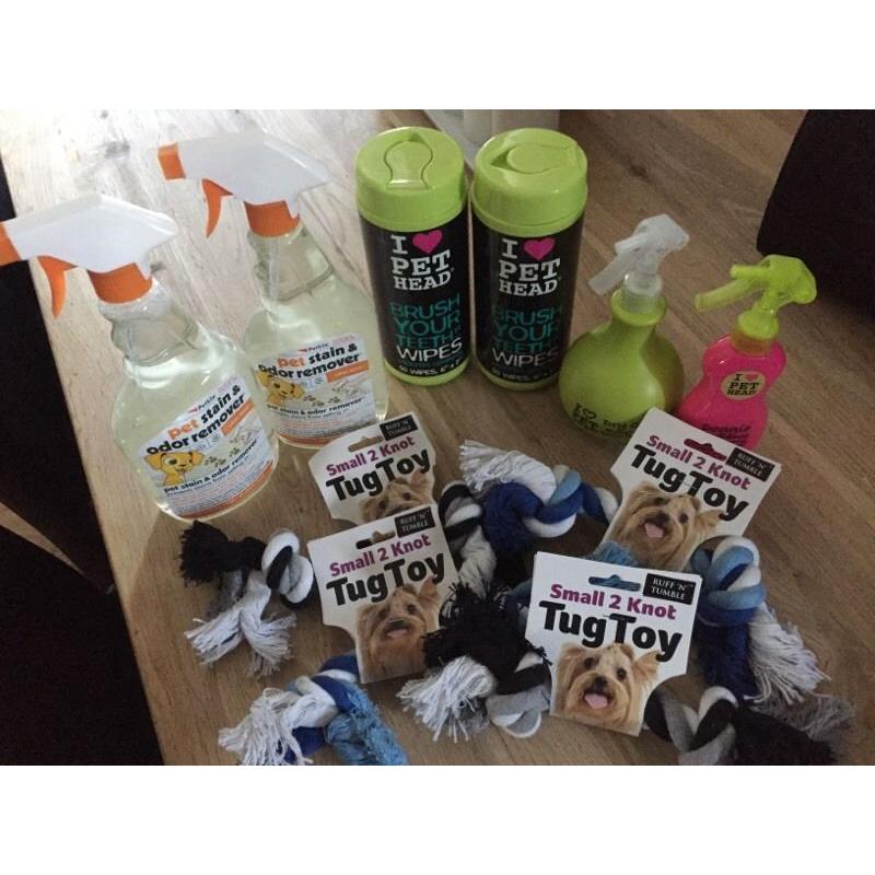 Various dog items