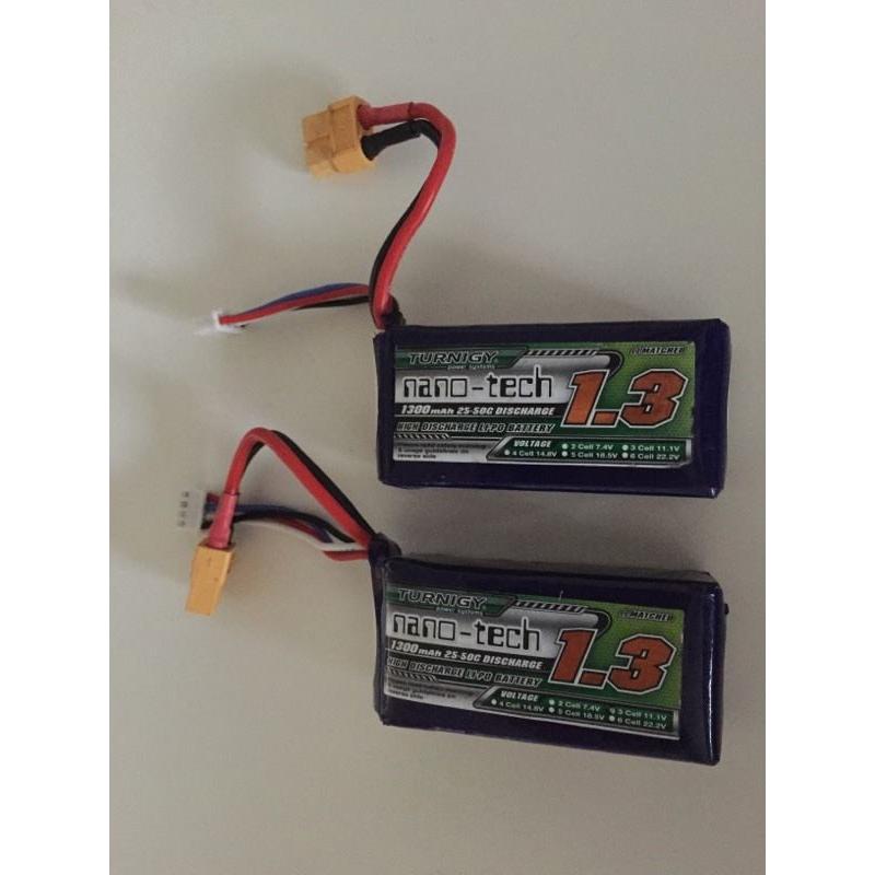Turnigy Nano-Tech 1300mah 3S LiPo Batteries