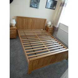 Oakdale 5ft king size bed. 100% Natural Oak