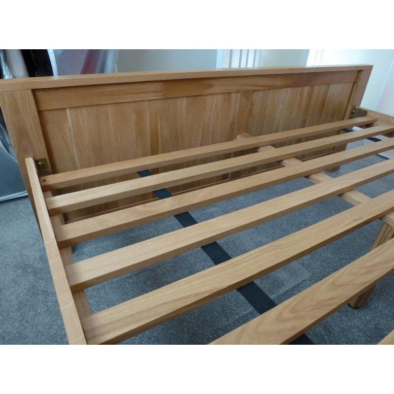 Oakdale 5ft king size bed. 100% Natural Oak