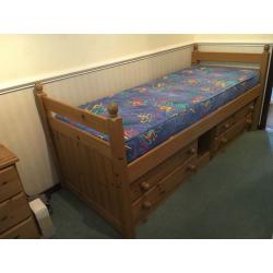 SINGLE BED WITH STORAGE