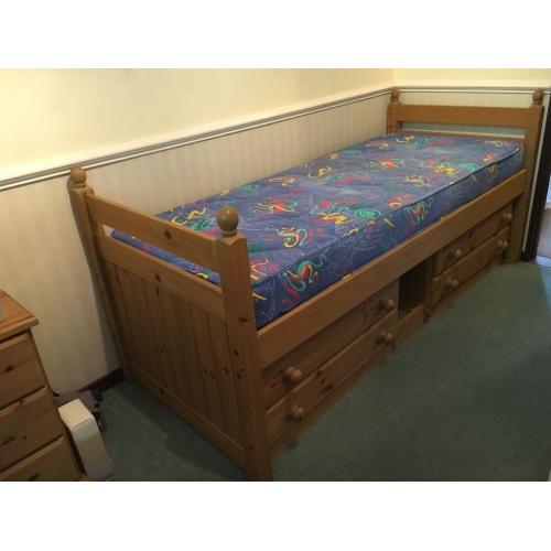 SINGLE BED WITH STORAGE
