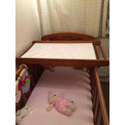 John Lewis Cot Top Changer, Darkwood