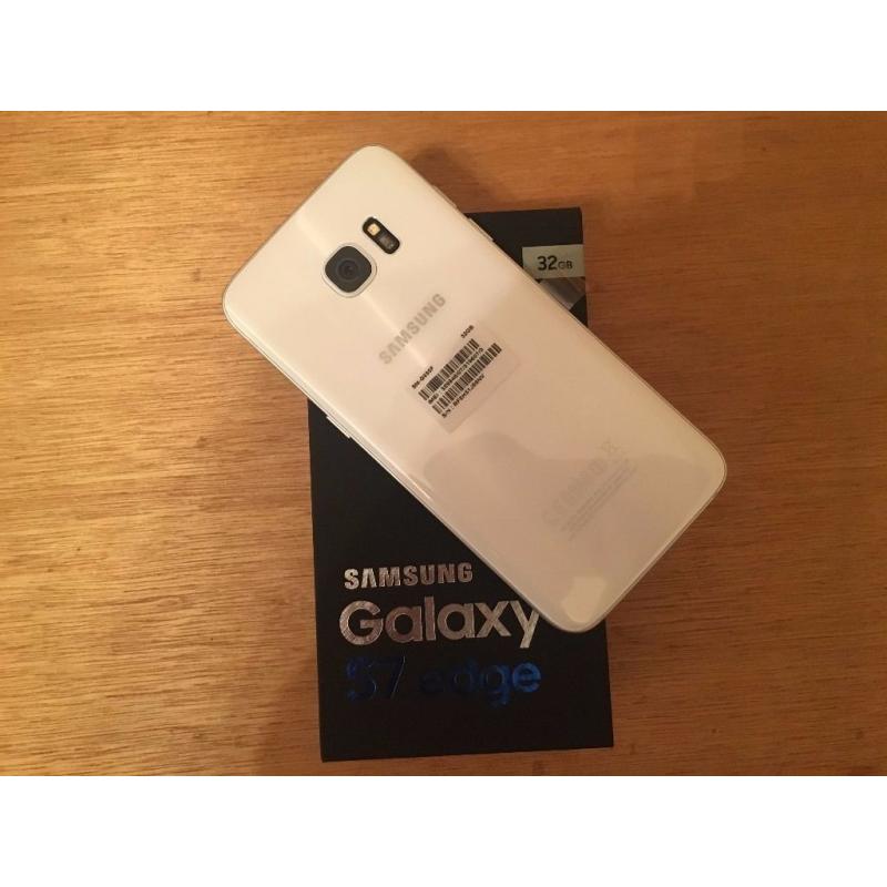 Brand New Unlocked Samsung Galaxy S7 Edge 32GB Pearl White