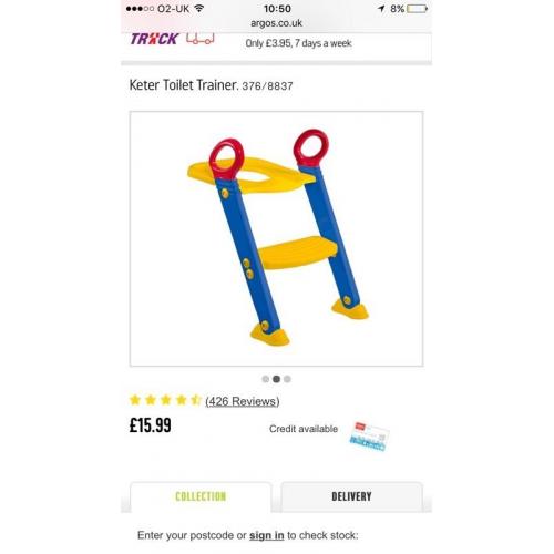 Toilet training seat
