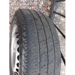 VW T5 steel wheels with part worn tyres 205/65 R16C