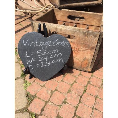 Vintage bullards wooden crates boxes not fruit 1950's heavy shop prop wedding pub industrial