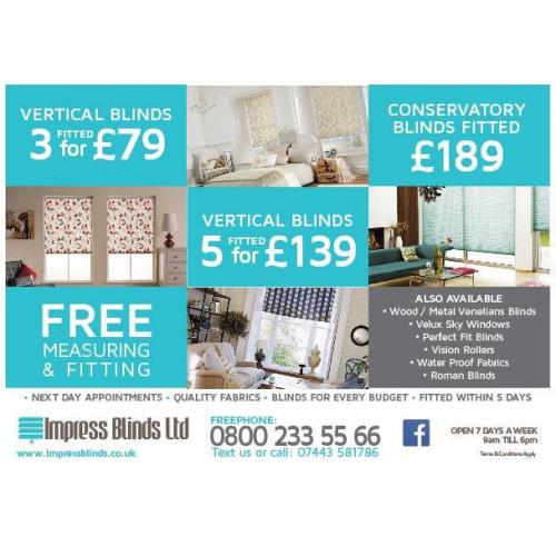 BLINDS OFFER