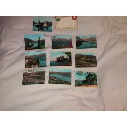 Switzerland vintage views late 40s-early 50.s pack x 10 post inc
