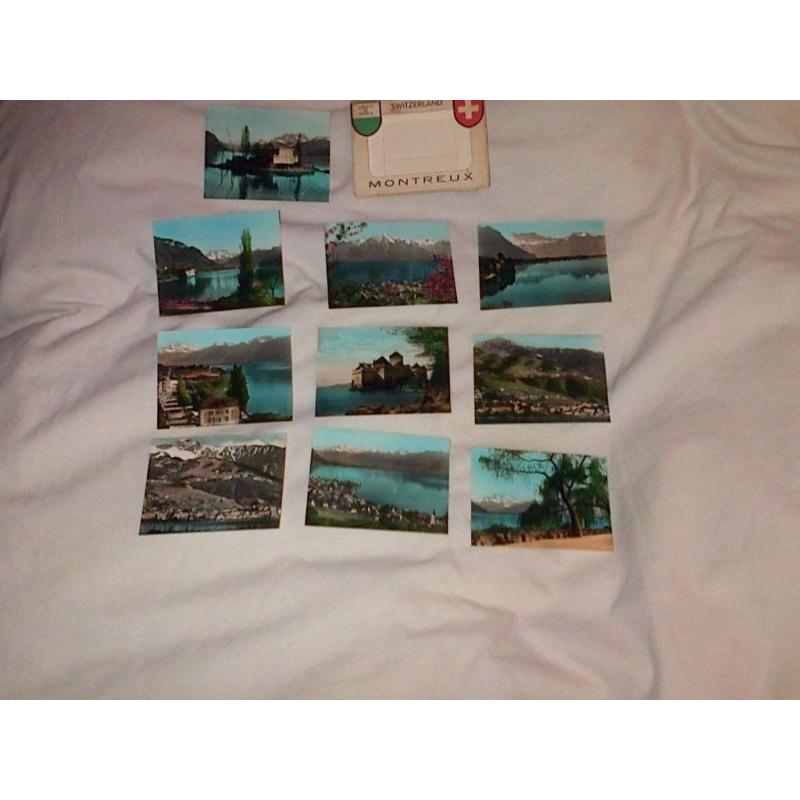 Switzerland vintage views late 40s-early 50.s pack x 10 post inc