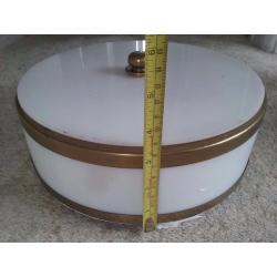 Unique Perspex lights with brass fittings and trim - 24 units
