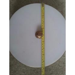 Unique Perspex lights with brass fittings and trim - 24 units