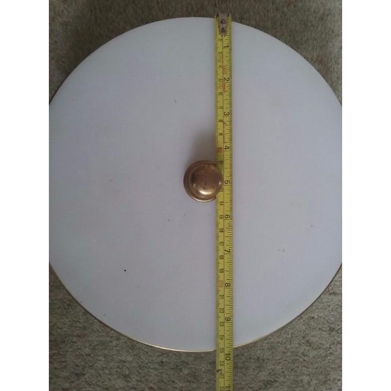 Unique Perspex lights with brass fittings and trim - 24 units