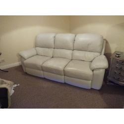 Leather suite 3/2 recliner