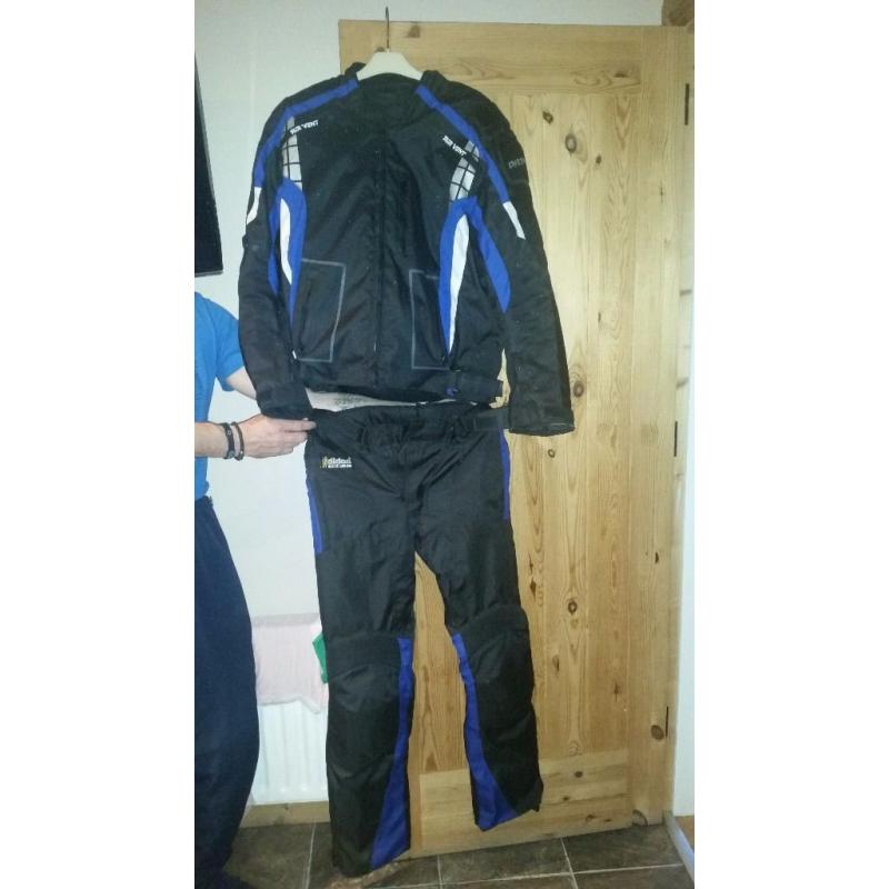 Motorbike jacket and trousers
