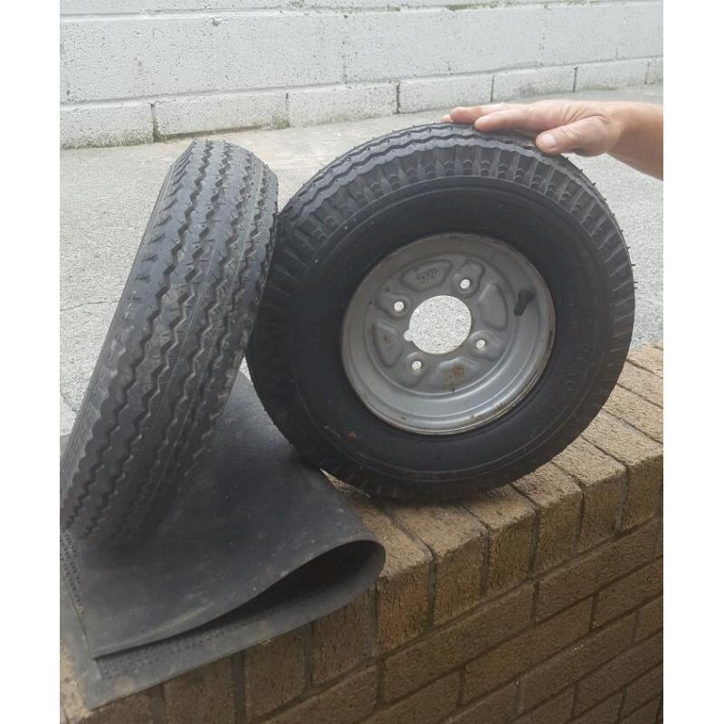 8 inch trailer wheels plus tyres