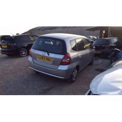 Breaking Honda jazz car parts spares 2002-2008 BREAKING HONDA JAZZ CAR PARTS SILVER