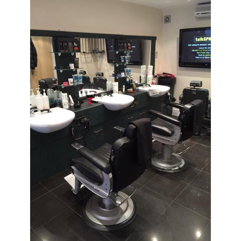 Fully equipped barbers shop for rent