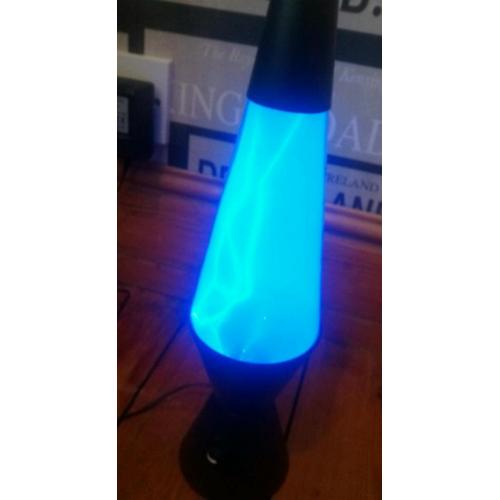 Blue lightning lamp