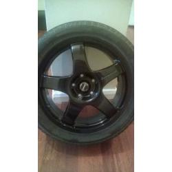 4x 17inch dynamics alloys & tyres