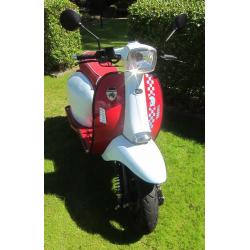 Scomadi TL125 Duel Colour Scooter 2016 400 miles PM TuningPerformance Exhaust