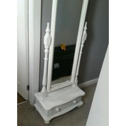 Shabby Chic Free Standing Mirror