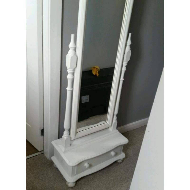 Shabby Chic Free Standing Mirror