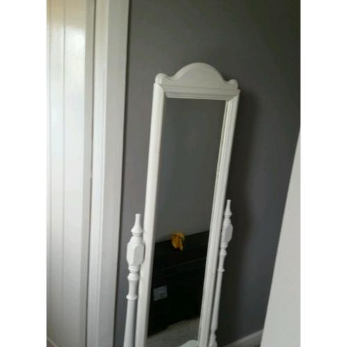 Shabby Chic Free Standing Mirror