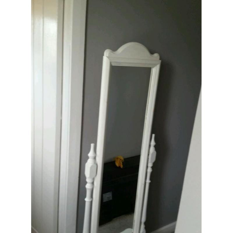 Shabby Chic Free Standing Mirror