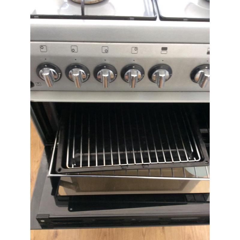 Free standing gas cooker colour grey excellent condition