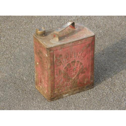 Vintage Shellmex 2 gallon petrol can 1940's