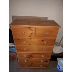 Solid Pine Chest of drawers