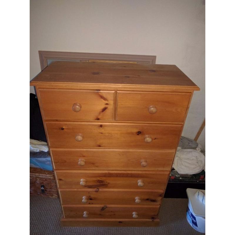 Solid Pine Chest of drawers