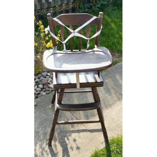 Old baby toddler high chair. Hanworth