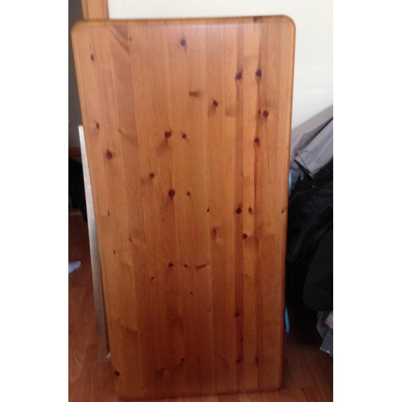 Pine coffee table and smaller table