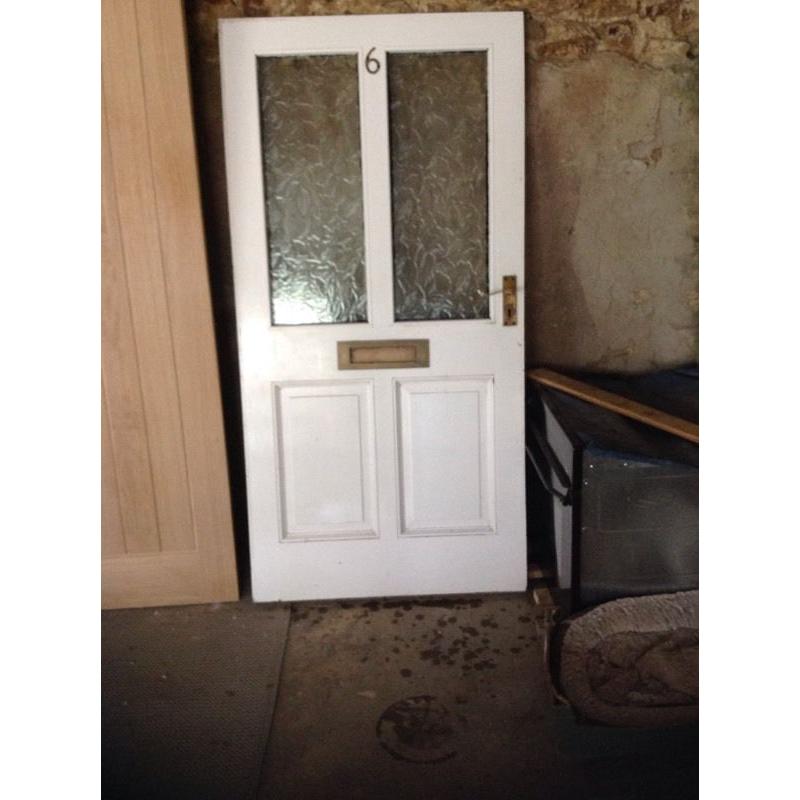 Hardwood exterior front door