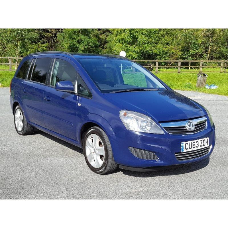 2013 Vauxhall ZAFIRA 1.6 Exclusiv, One Local Owner, Low Mileage, 7 Seats, AirCon, Service History