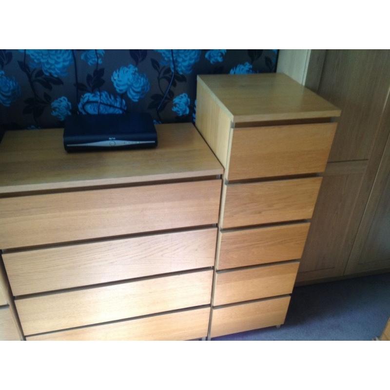 IKEA MALM CHESTS OF DRAWES